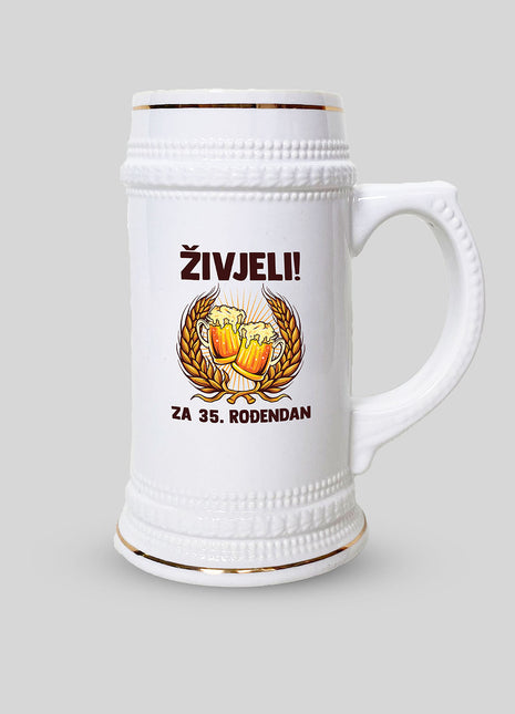 Krigla za pivo za 35. rođendan