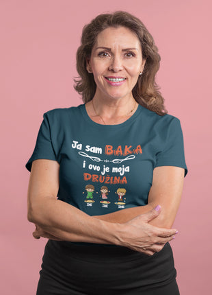 Ženska majica Ja sam baka i ovo je moja družina