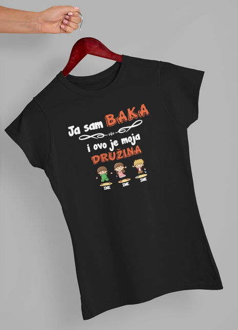 Ženska majica Ja sam baka i ovo je moja družina