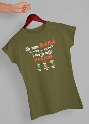 Ženska majica Ja sam baka i ovo je moja družina