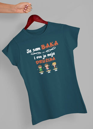 Ženska majica Ja sam baka i ovo je moja družina