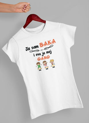 Ženska majica Ja sam baka i ovo je moj gang