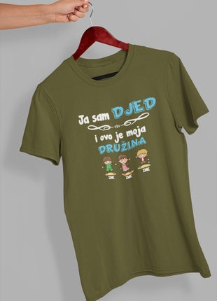 Muška majica Ja sam djed i ovo je moja družina