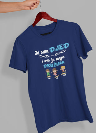 Muška majica Ja sam djed i ovo je moja družina