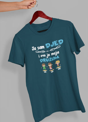 Muška majica Ja sam djed i ovo je moja družina