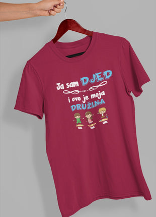 Muška majica Ja sam djed i ovo je moja družina