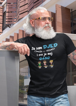 Muška majica Ja sam djed i ovo je moj gang