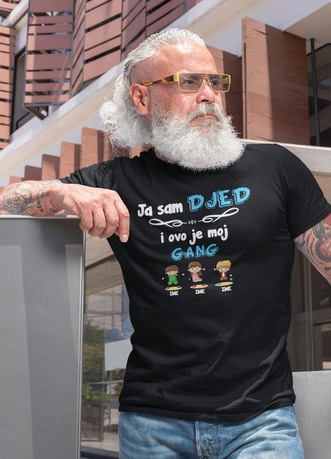 Muška majica Ja sam djed i ovo je moj gang