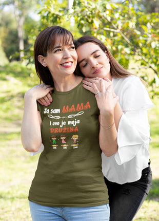 Ženska majica Ja sam mama i ovo je moja družina