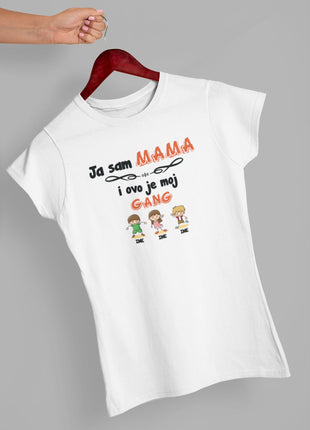 Ženska majica Ja sam mama i ovo je moj gang