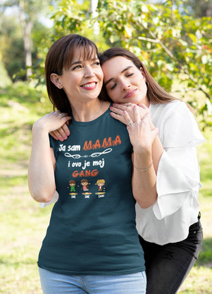 Ženska majica Ja sam mama i ovo je moj gang