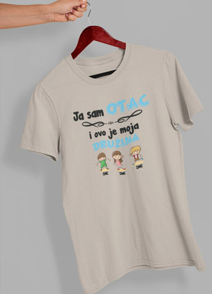 Muška majica Ja sam otac i ovo je moja družina