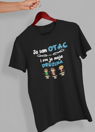 Muška majica Ja sam otac i ovo je moja družina