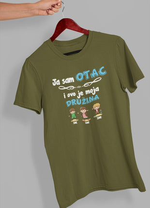 Muška majica Ja sam otac i ovo je moja družina