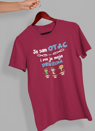 Muška majica Ja sam otac i ovo je moja družina