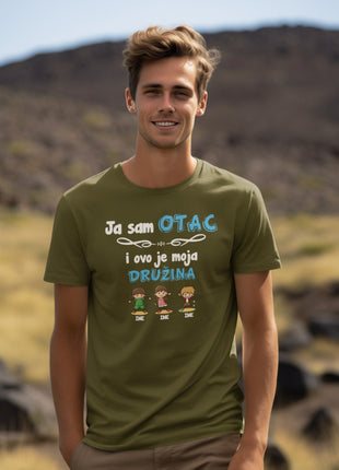 Muška majica Ja sam otac i ovo je moja družina