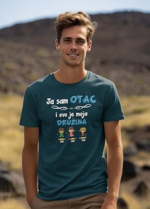 Muška majica Ja sam otac i ovo je moja družina