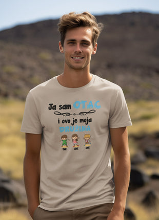 Muška majica Ja sam otac i ovo je moja družina