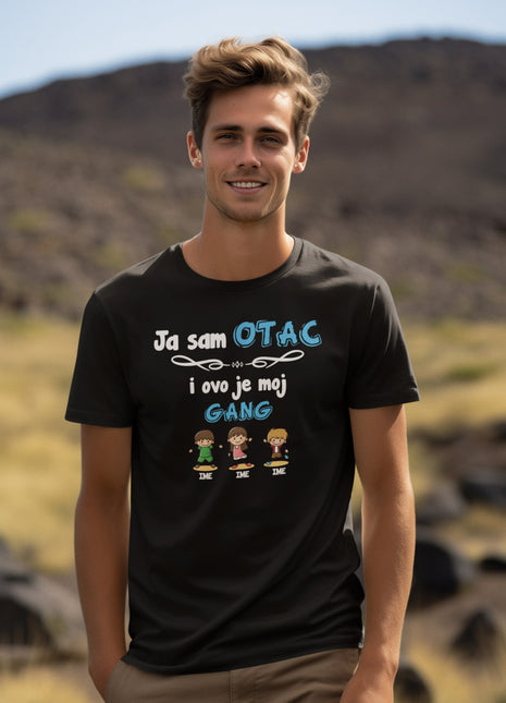 Muška majica Ja sam otac i ovo je moj gang