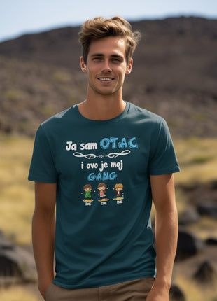 Muška majica Ja sam otac i ovo je moj gang
