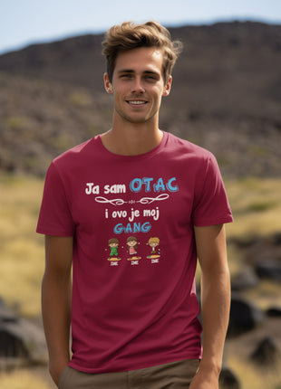 Muška majica Ja sam otac i ovo je moj gang