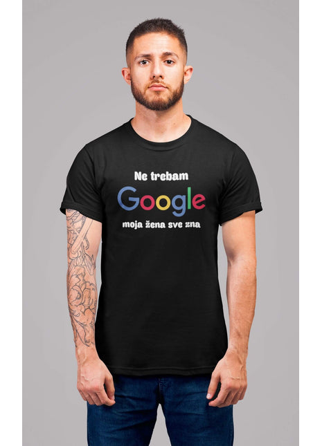 Muška majica kratkih rukava Ne trebam GOOGLE