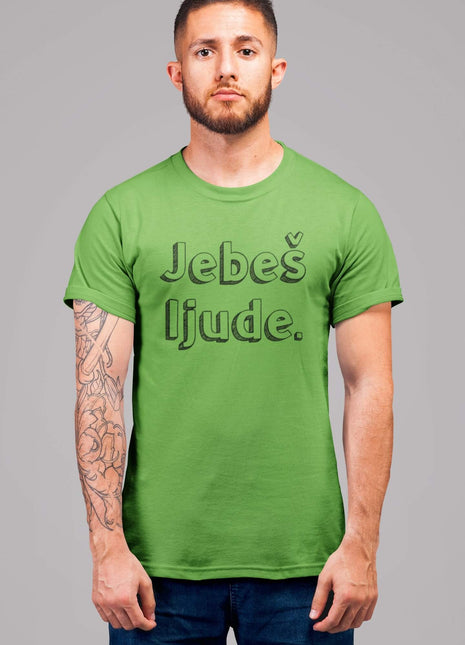 Muška majica s kratkim rukavima Jebeš ljude