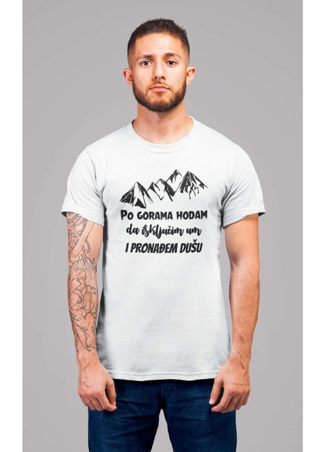 Muška majica kratkih rukava Po gorama hodam