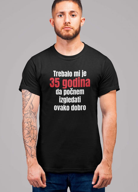 Muška majica kratkih rukava za 35. rođendan