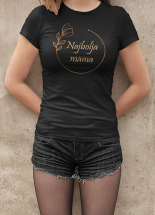 Ženska majica kratkih rukava za mamu Najbolja mama