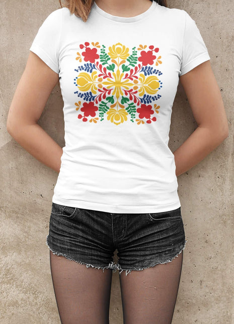 Ženska majica kratkih rukava Šareni folklor