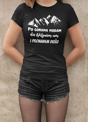 Ženska majica kratkih rukava Po gorama hodam