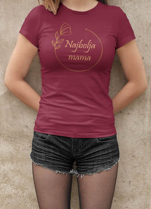 Ženska majica kratkih rukava za mamu Najbolja mama