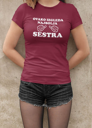 Ženska majica kratkih rukava Najbolja sestra
