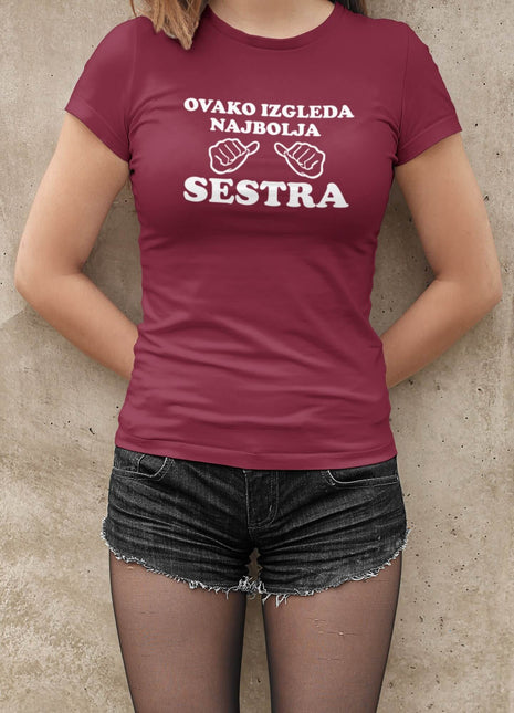 Ženska majica kratkih rukava Najbolja sestra